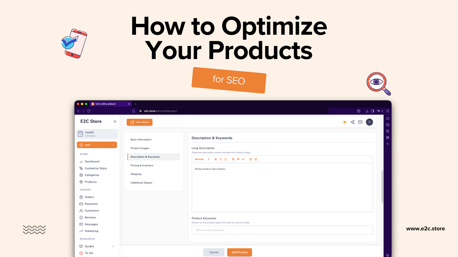 How to Get Your Products Found: A Practical SEO Guide for Your E2C Store